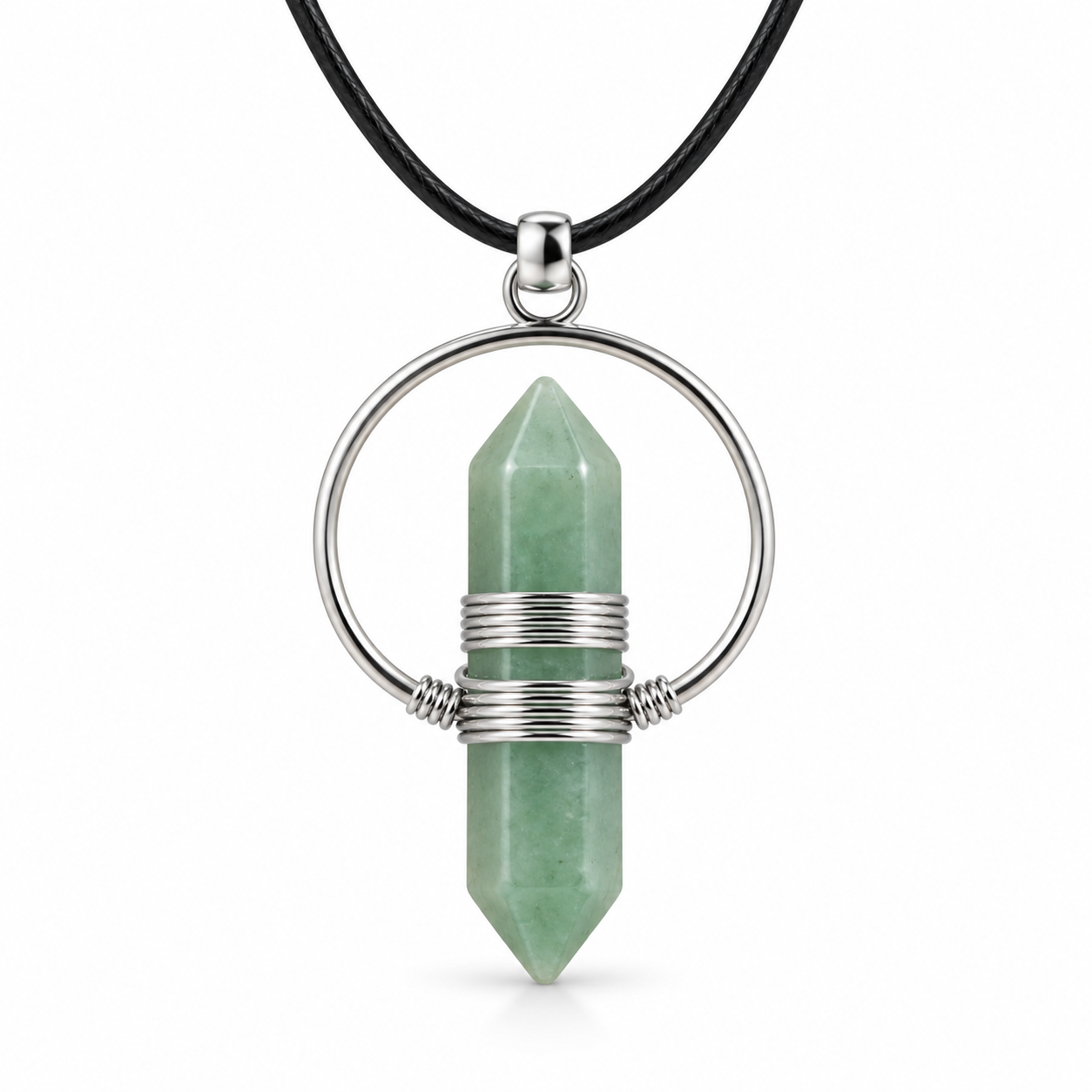 ✨ Wire-Wrapped Crystal Point Necklace — Clarity, Confidence & Positive Energy