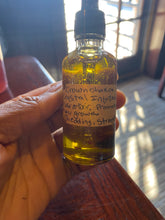 Load image into Gallery viewer, Crown chakra crystal infused hair growth oil