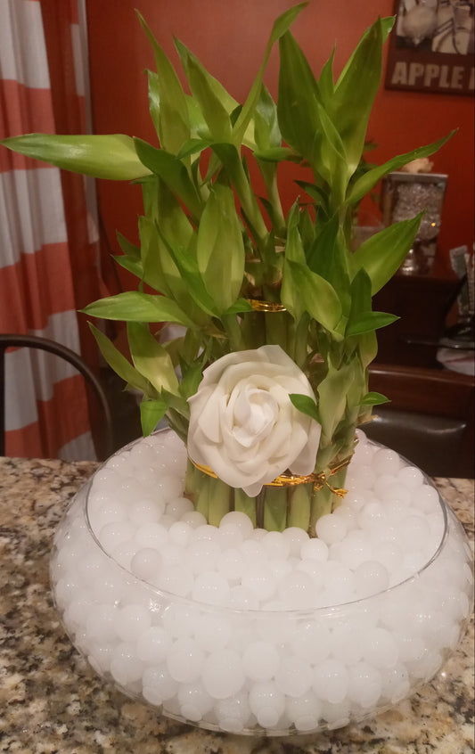 Custom 3 tier liquid crystal bamboo arrangement