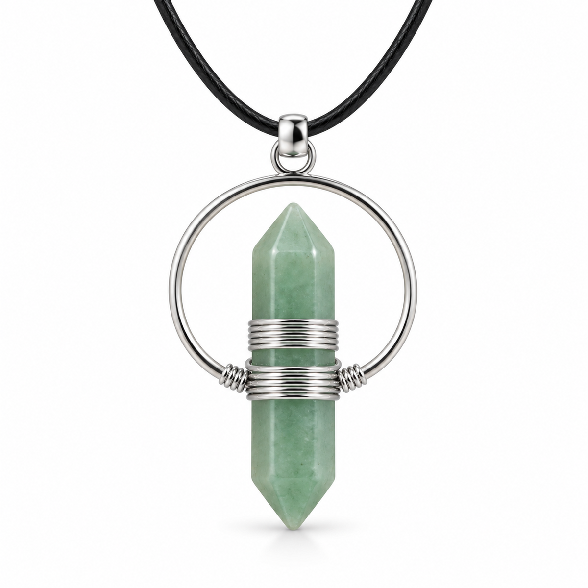 ✨ Wire-Wrapped Crystal Point Necklace — Clarity, Confidence & Positive Energy