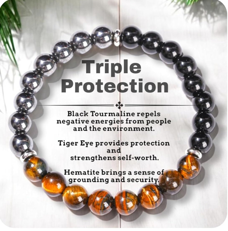 Tiger Eye Protection Bracelet — Confidence, Strength & Grounded Energy ✨
