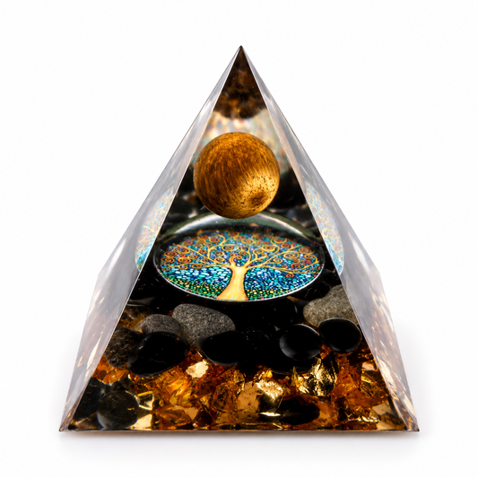 🌳 Tree of Life Orgonite Pyramid