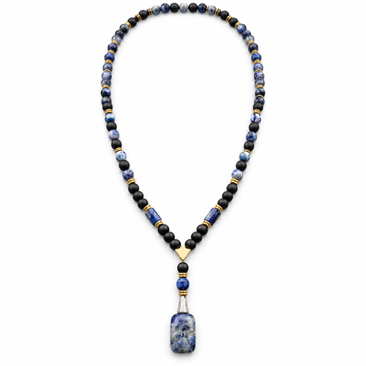 ✨ Blue Sodalite Drop Necklace — Clarity, Confidence & Calm