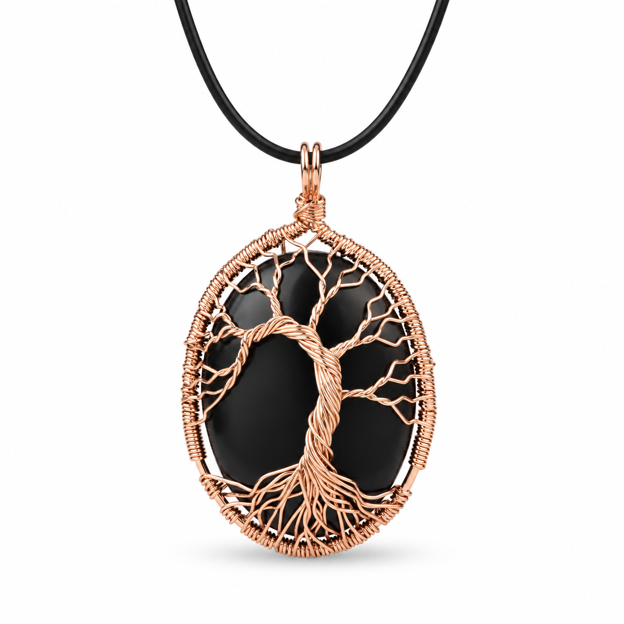 🌳 Tree of Life Crystal Necklace — Growth, Strength & Connection