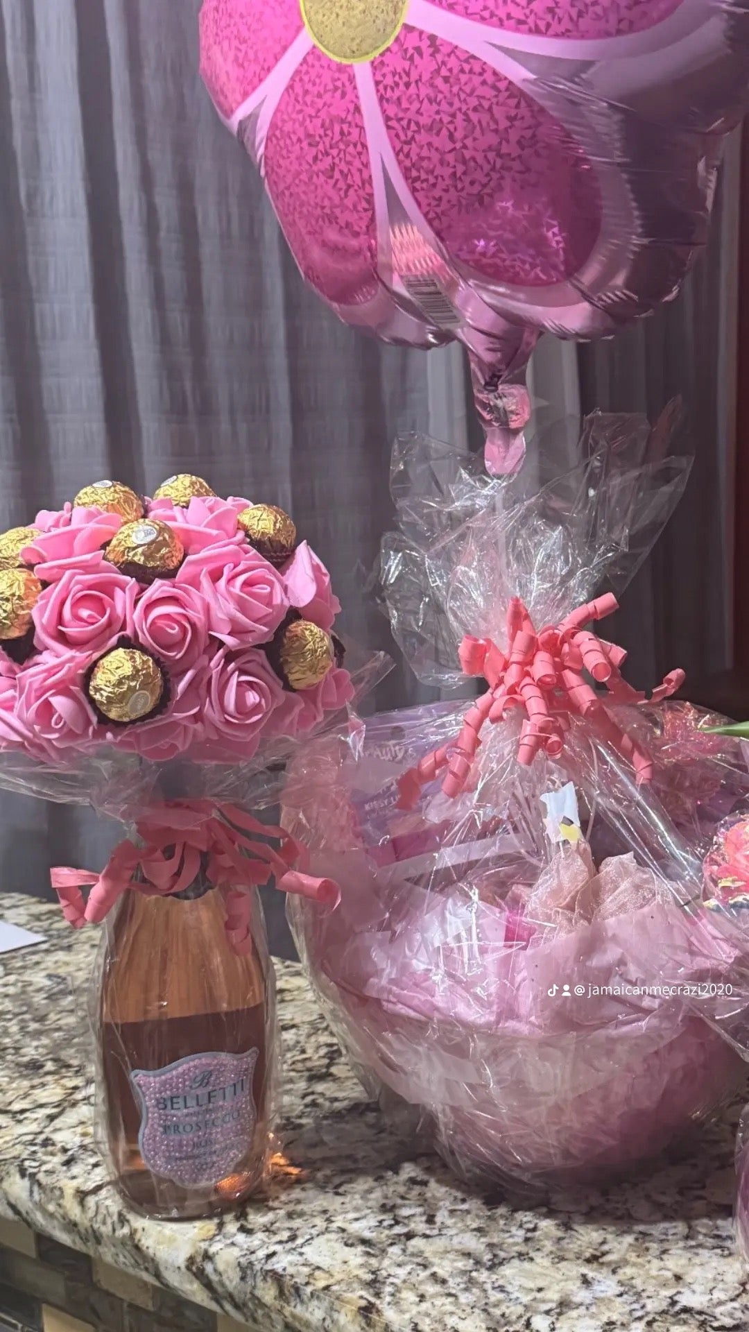 Luxury Bottle & Chocolate Bouquet