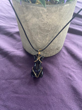 Load image into Gallery viewer, Custom wire wrap healing crystal necklace
