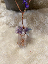 Load image into Gallery viewer, Custom wire wrap healing crystal necklace
