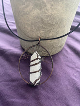 Load image into Gallery viewer, Custom wire wrap healing crystal necklace
