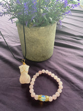 Load image into Gallery viewer, Custom wire wrap healing crystal necklace
