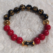 Load image into Gallery viewer, Custom Mantra good luck blessing bracelet
