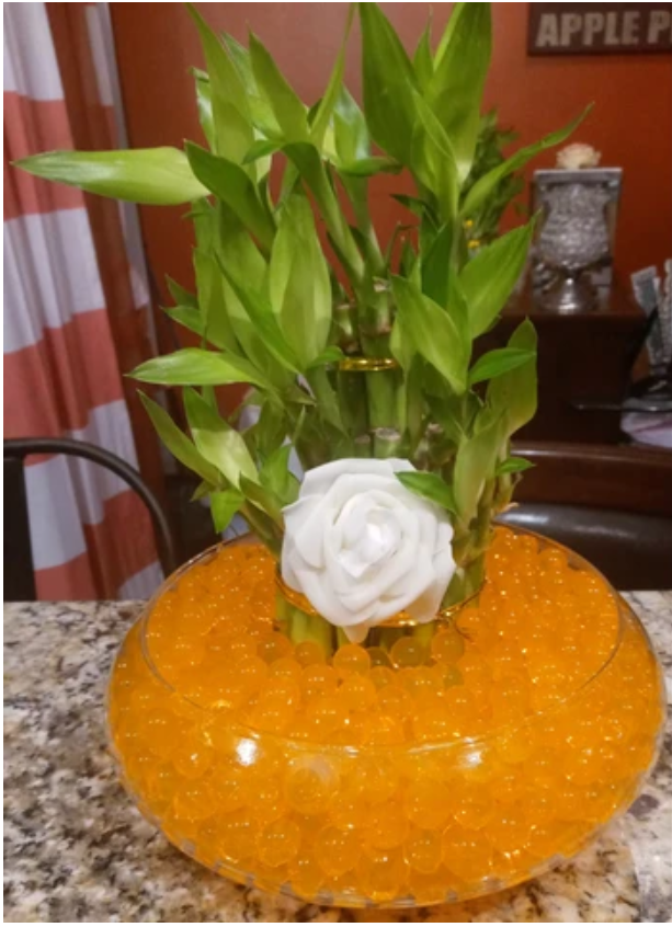 Custom 3 tier liquid crystal bamboo arrangement