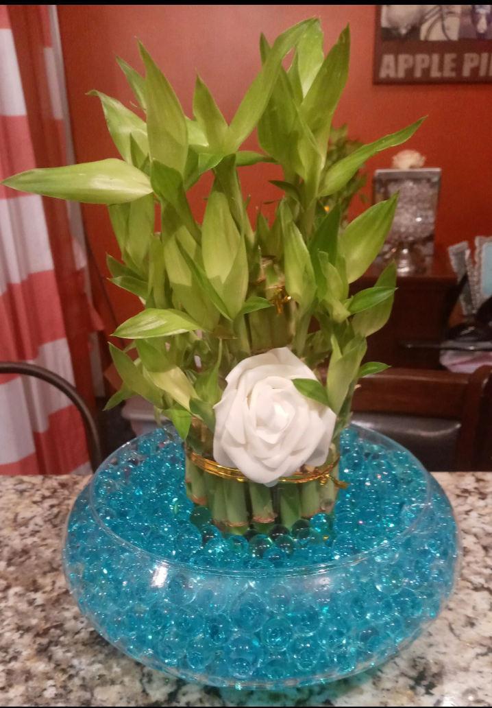 Custom 3 tier liquid crystal bamboo arrangement